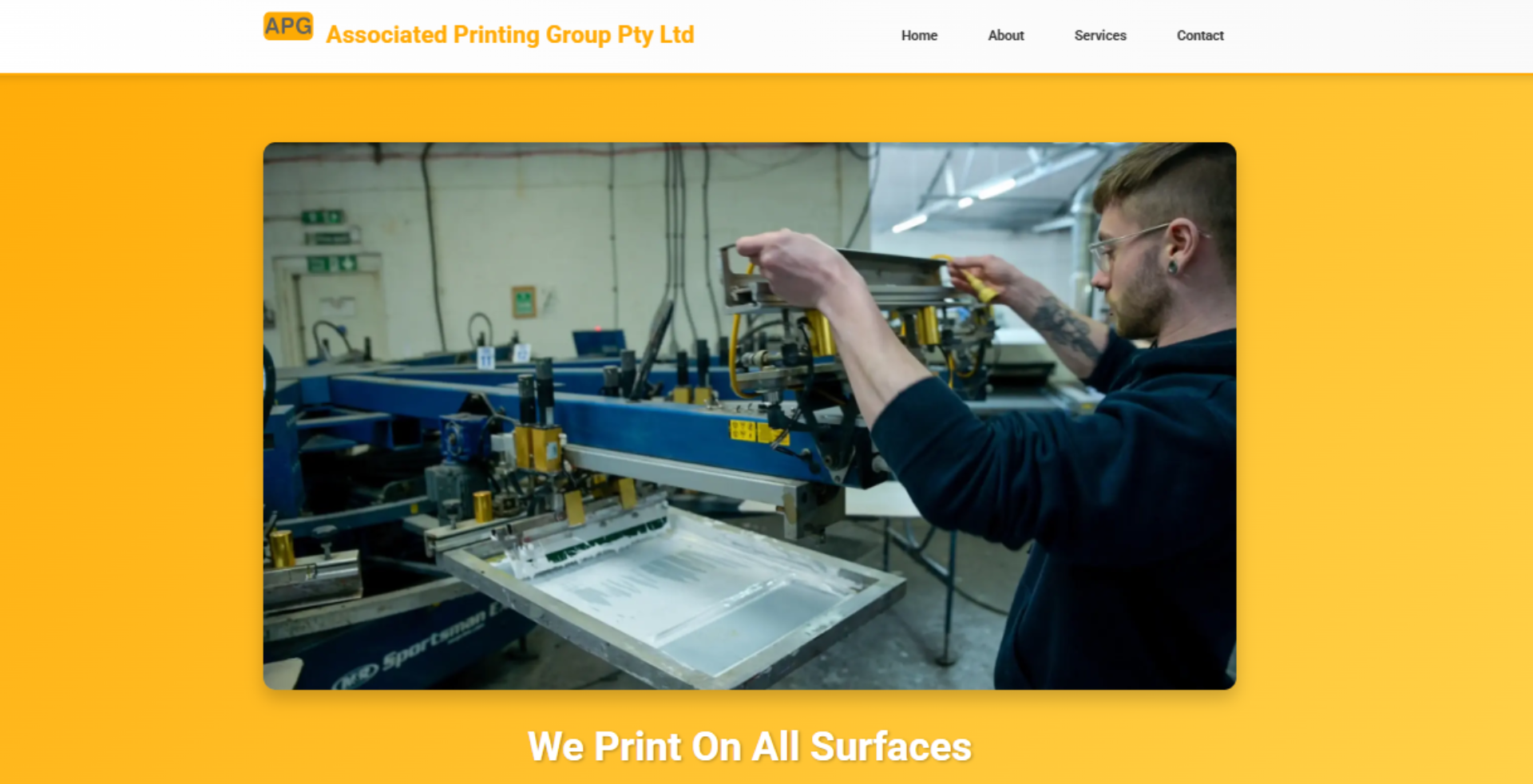 Associated Printing website