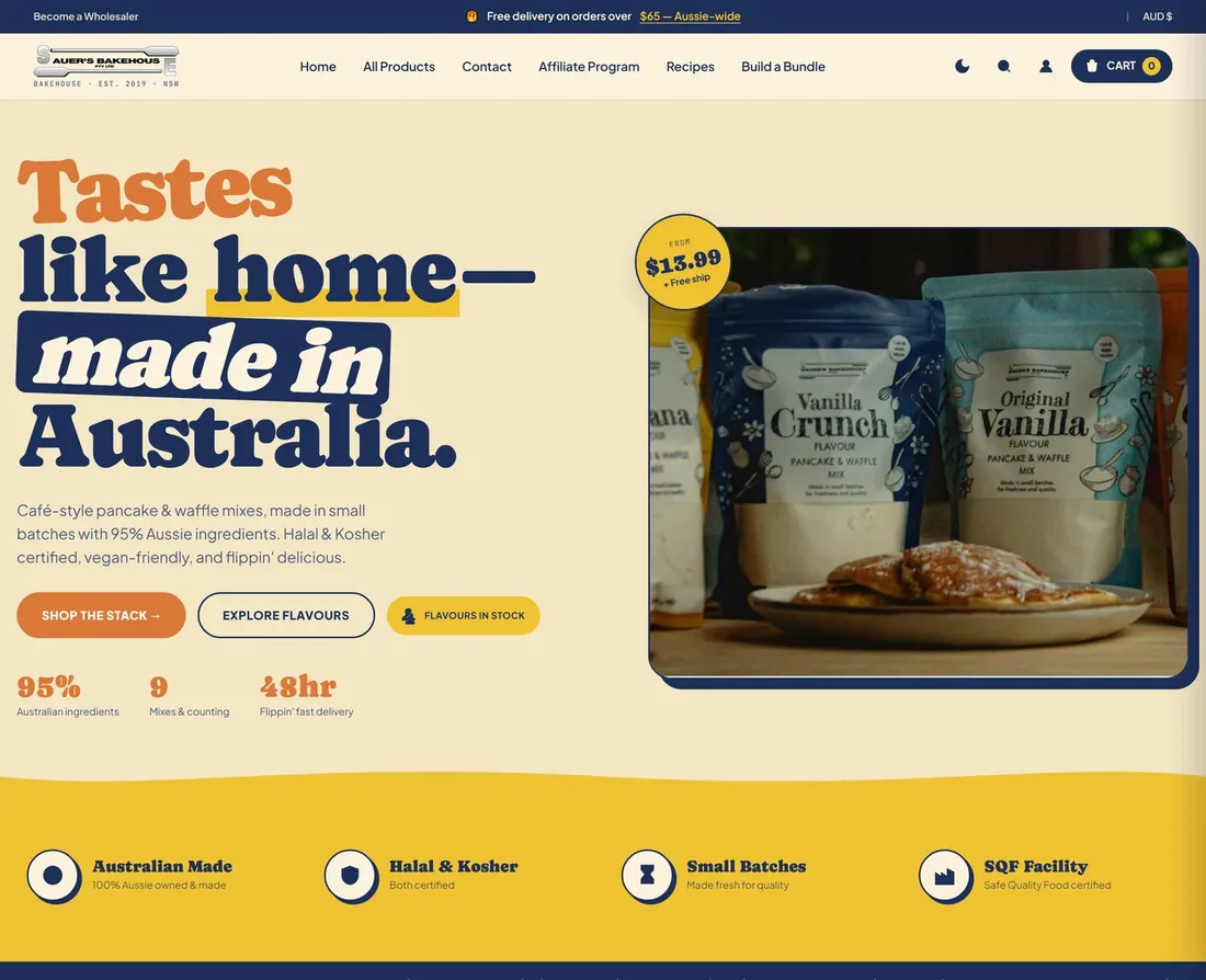 Sauer's Mixes online store