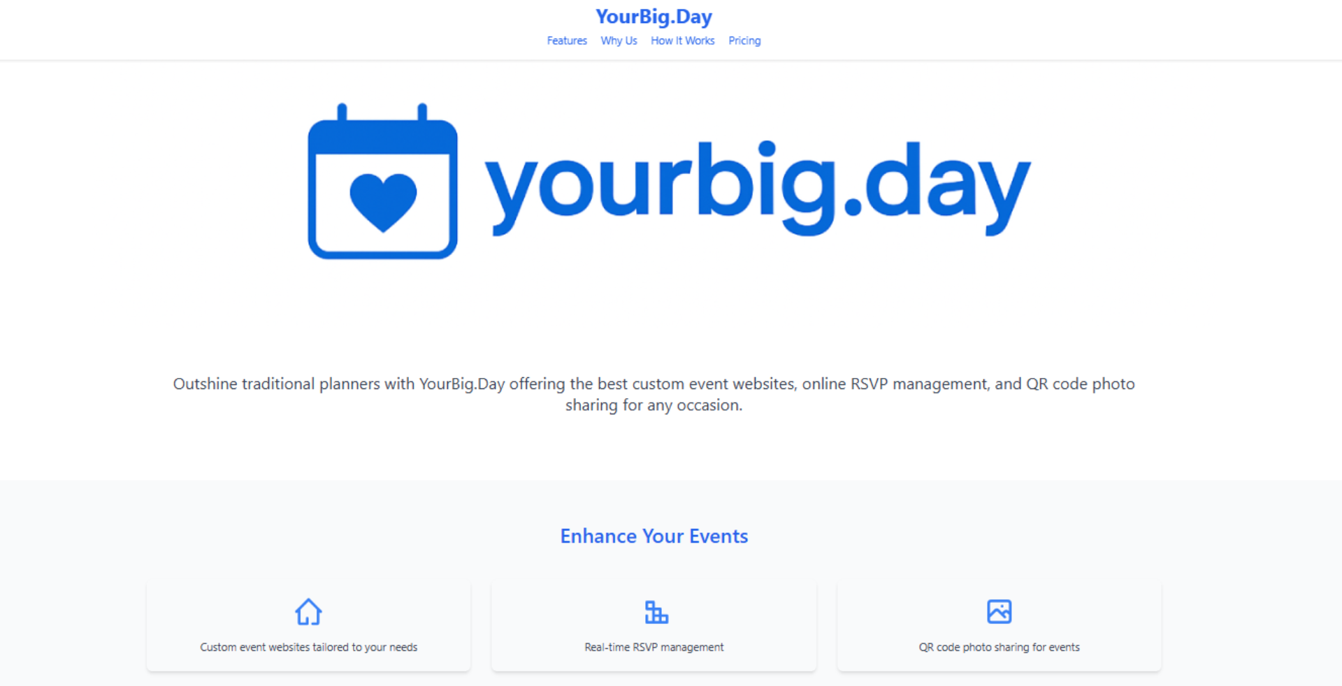 YourBigDay event management platform